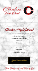 Graduation Announcement Layout 1A Front