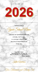 Graduation Announcement Layout 2 Front