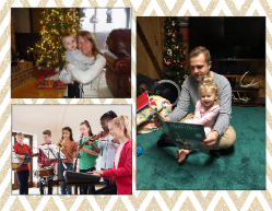 Gold Glitter 3 photos per page