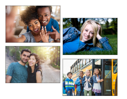 Woodgrain - 4 photos per page