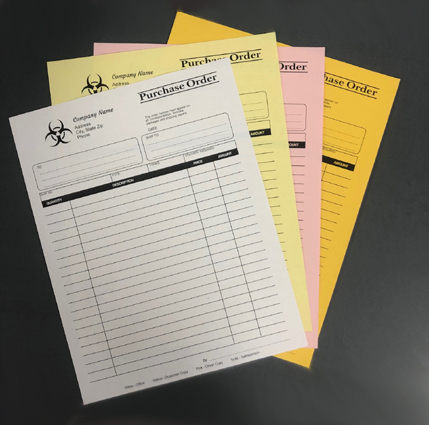 4-Part Carbonless Special Parts Order Forms - #SPO-4 / DSA-115-4 - 100 Pack