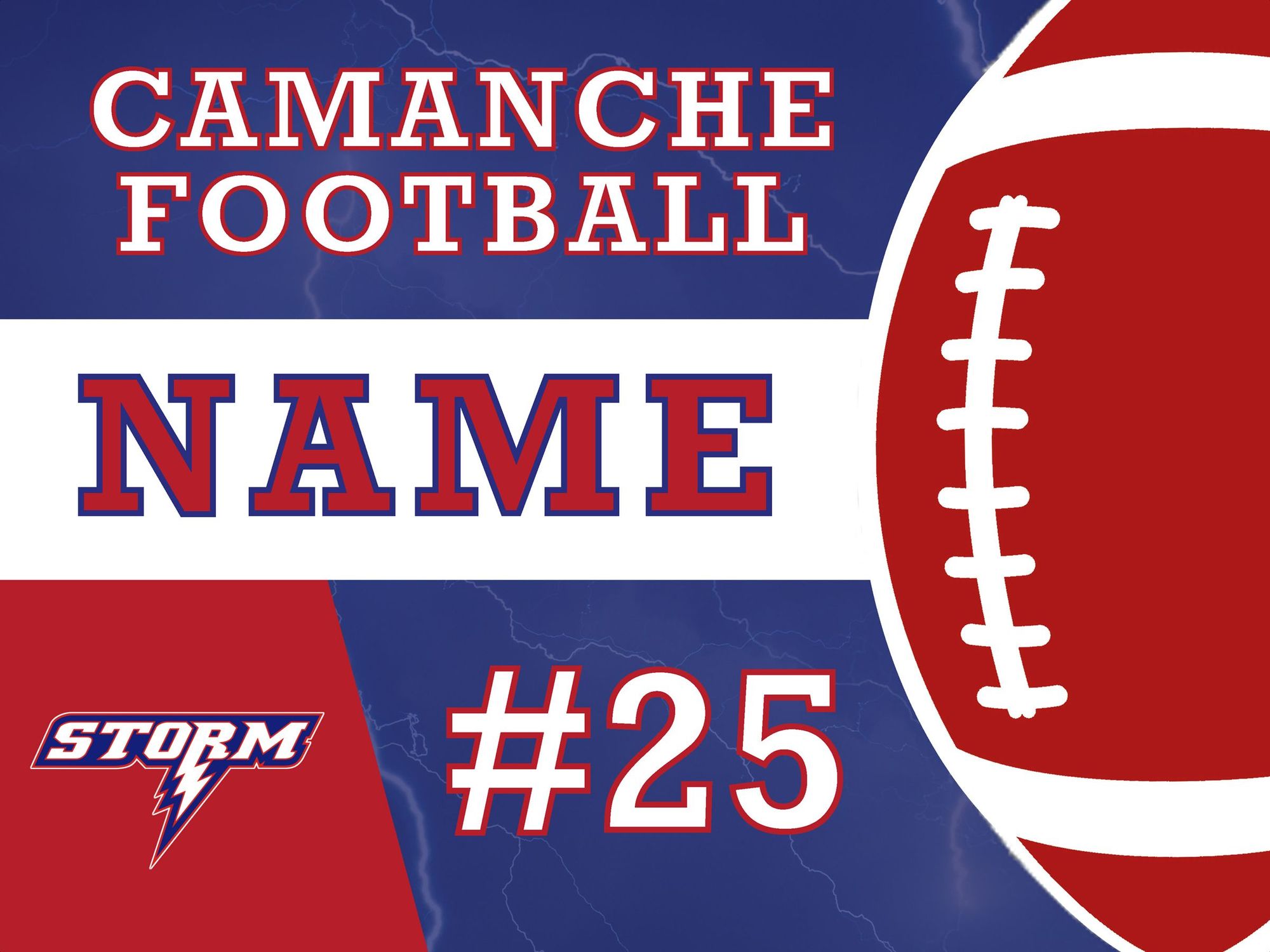 Football Yard Signs 1