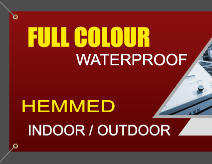 Outdoor lawn sign and vinyl banner printing in Fort McMurray