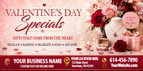 Valentine's Day Jewelry Shop Design