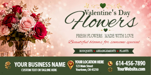 Valentine's Day Flower Shop Design