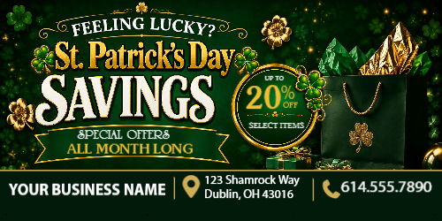 St Patrick's Day Savings