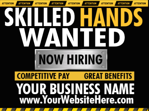 Now Hiring- Skilled Hands