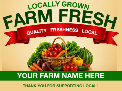 Locally grown-Farm Fresh