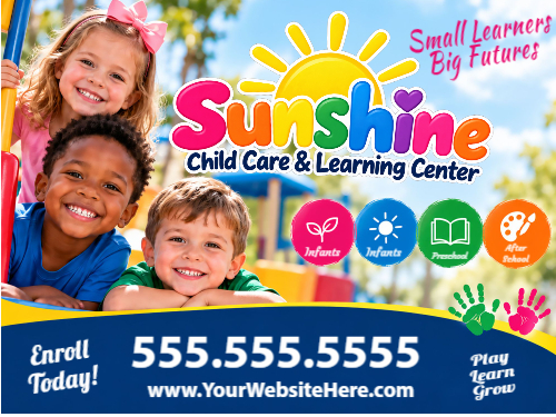 Child Daycare Sign