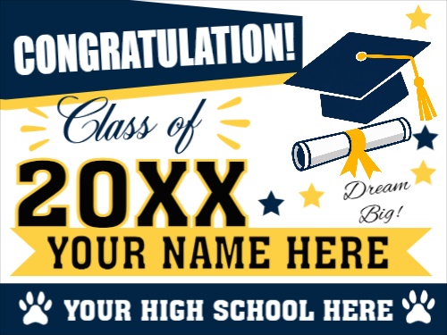 Graduation Yard Sign