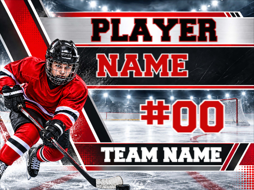 Hockey Player Sign