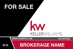 Keller Williams 20x30 Black/Red For Sale Panel