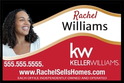 Keller Williams 20x30 Black/Red Photo Panel
