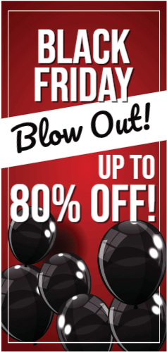 Black Friday Pole Banner