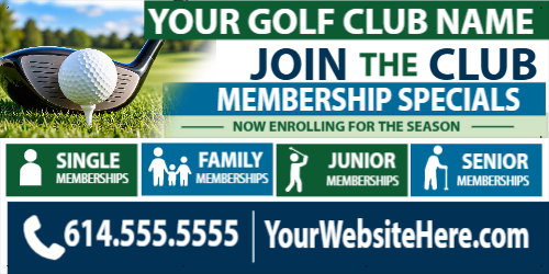 Golf Membership Banner