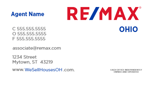 RE/MAX Basic Business Card