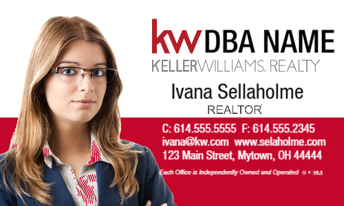 Keller Williams Business Card w/Photo