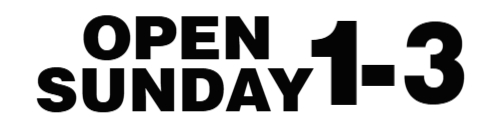 OPEN SUNDAY 1-3  Black