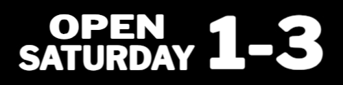 OPEN SATURDAY 1-3 Black Background
