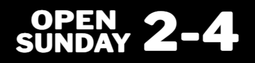 OPEN SUNDAY 2-4 Black Background