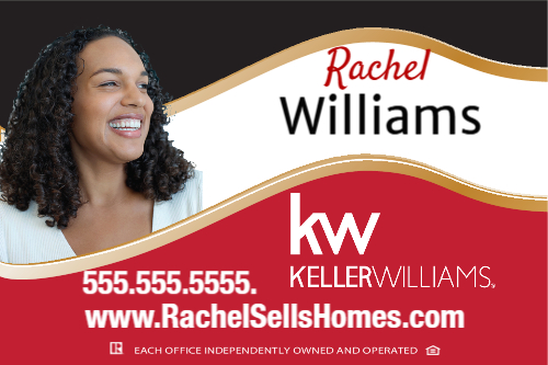 Keller Williams 20x30 Black/Red Photo Panel