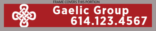 18x30 Style 3 (Team Name)
