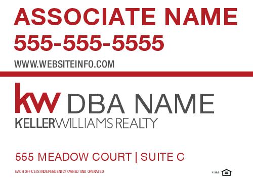Keller Williams White Main Panel 18x24
