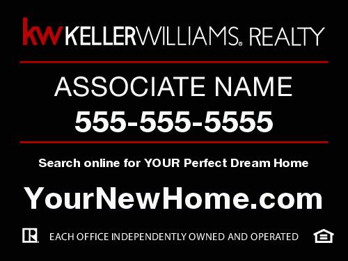 Keller Williams 18x24 Red/Black Panel-005