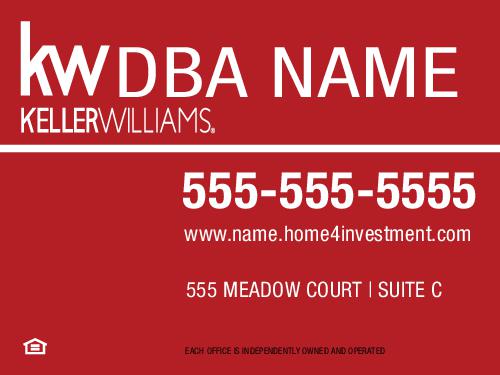 Keller Williams Red Main Panel 18x24