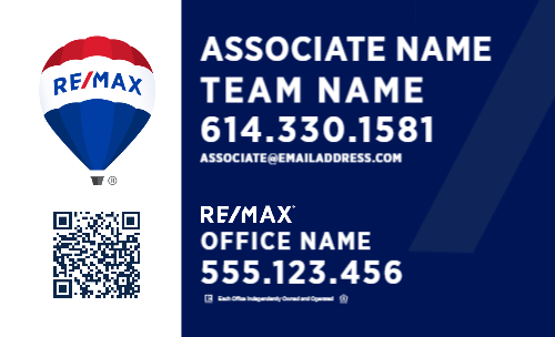 RE/MAX Dark Blue w/QR Code
