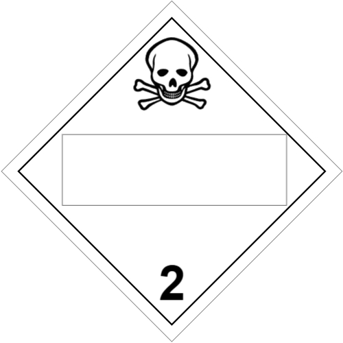 INHALATION HAZARD UN #### Class 2 Placard
