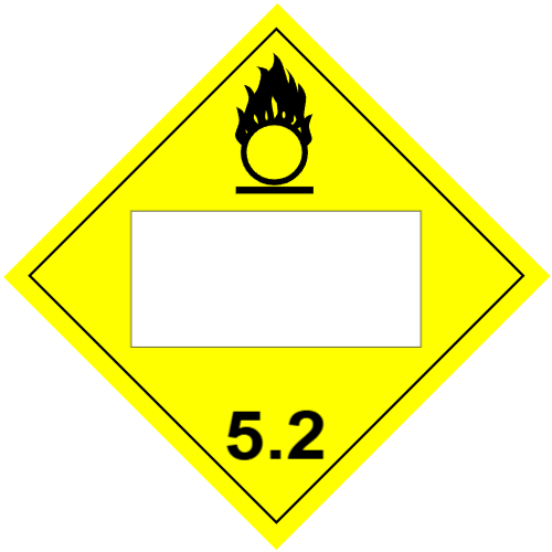 ORGANIC PEROXIDE Class 5.2 Placard