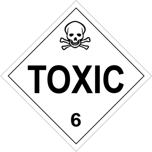 TOXIC Class 6 Placard