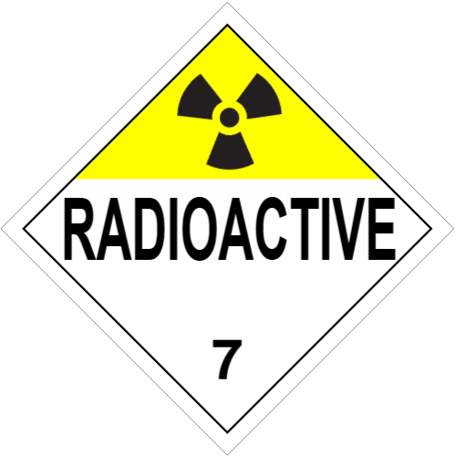 RADIOACTIVE Class 7 Placard