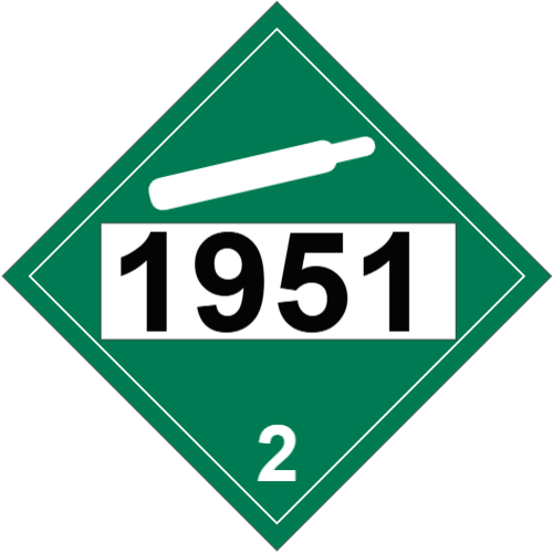 NON-FLAMMABLE GAS Class 2 Placard