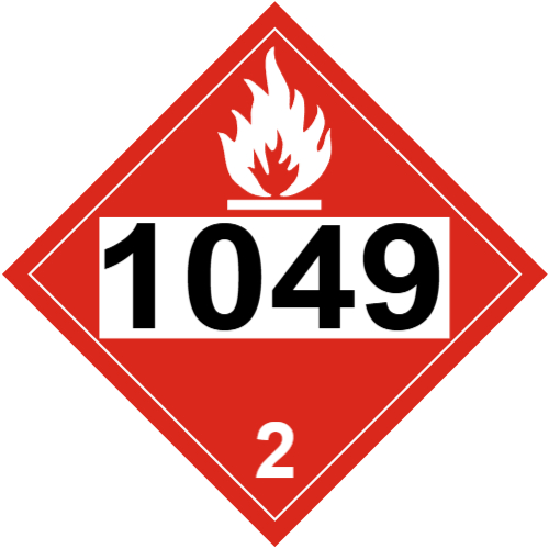 FLAMMABLE GAS Class 2 Placard