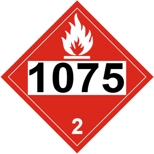 FLAMMABLE GAS Class 2 Placard