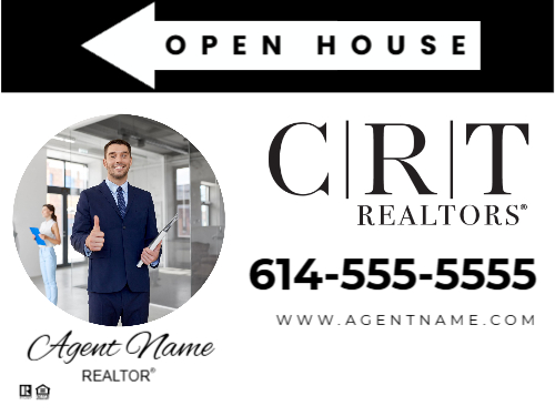 18x24 Inch CRT Open House Directional