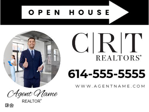 18x24 Inch CRT Open House Directional