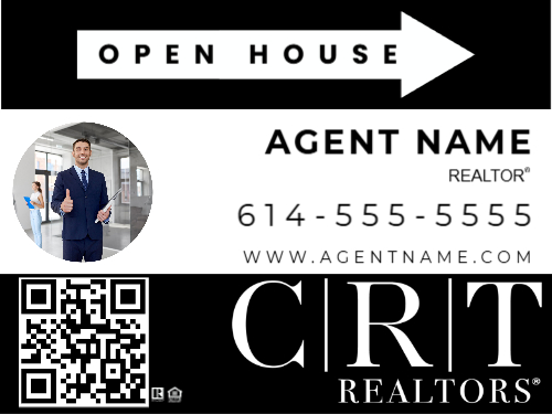 18x24 Inch CRT Open House Directional-QR Code
