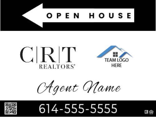 18x24 Inch CRT Open House Directional