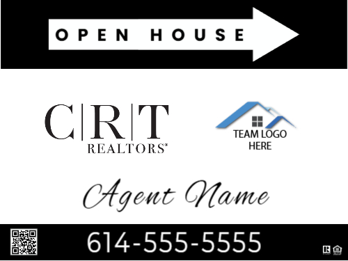 18x24 Inch CRT Open House Directional