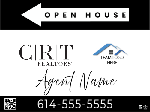 18x24 Inch CRT Open House Directional | Above The Beyond