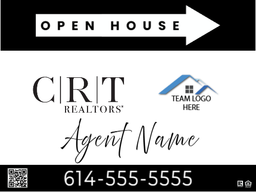 18x24 Inch CRT Open House Directional | Above The Beyond