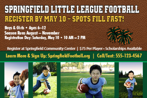 Join Our Little League for Football