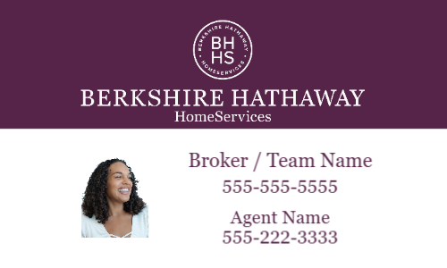 BHHS White Photo Panel