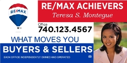 RE/MAX Magnetic Sign (Single)