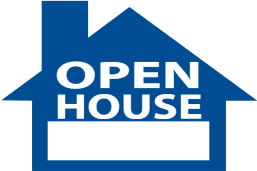 Cool Blue 12x18 House-Shaped Directionals