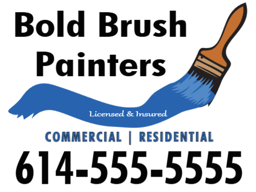 Painter Job Site Sign 3D