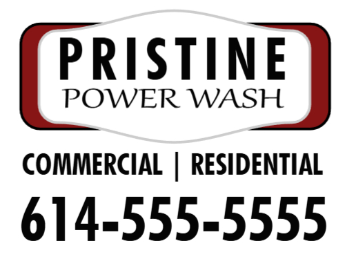 Pressure Washing Job Site Sign 2D